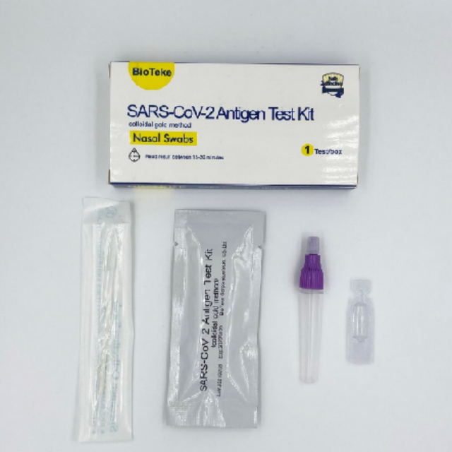 IVD-test met hoge nauwkeurigheid SARS-CoV-2-antigeentestkit Anterieure neusuitstrijkje
